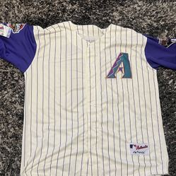Brand New With Tags ! Randy Johnson 2001 Arizona Diamondbacks Men's Alt Ivory World Series Jersey XL