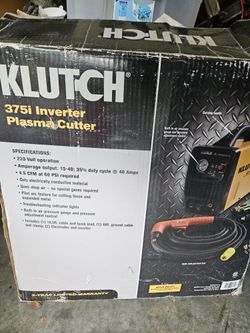 Klutch 375i Inverter Plasma Cutter