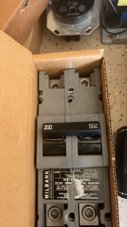 Milbank 200 amp 2 pole brand new