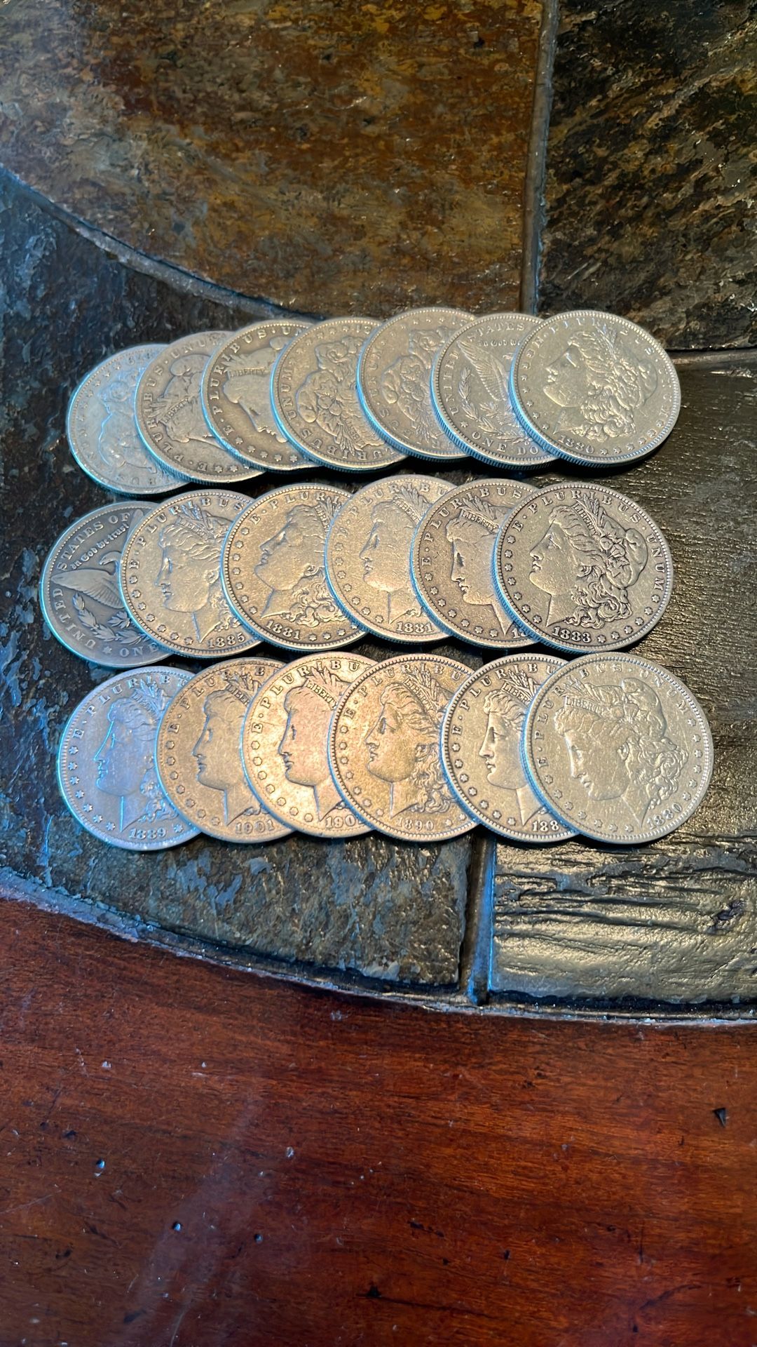 19 MORGAN SILVER DOLLARS- CHEAP - Nice Dates And Grades See List!