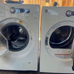 GE Washer and Electric Dryer 