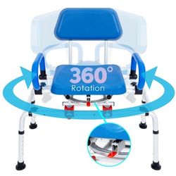 ILG-668 Tub Transfer Bench Shower Chair for inside Shower with Easy Access Swive