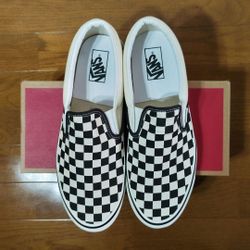 Vans Classic Slip-On Checkerboard Skate Shoes - Size 4