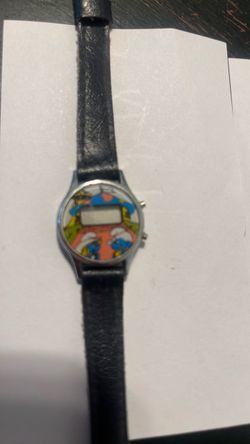 Vintage 1980s Smurfs and Smurfette watches