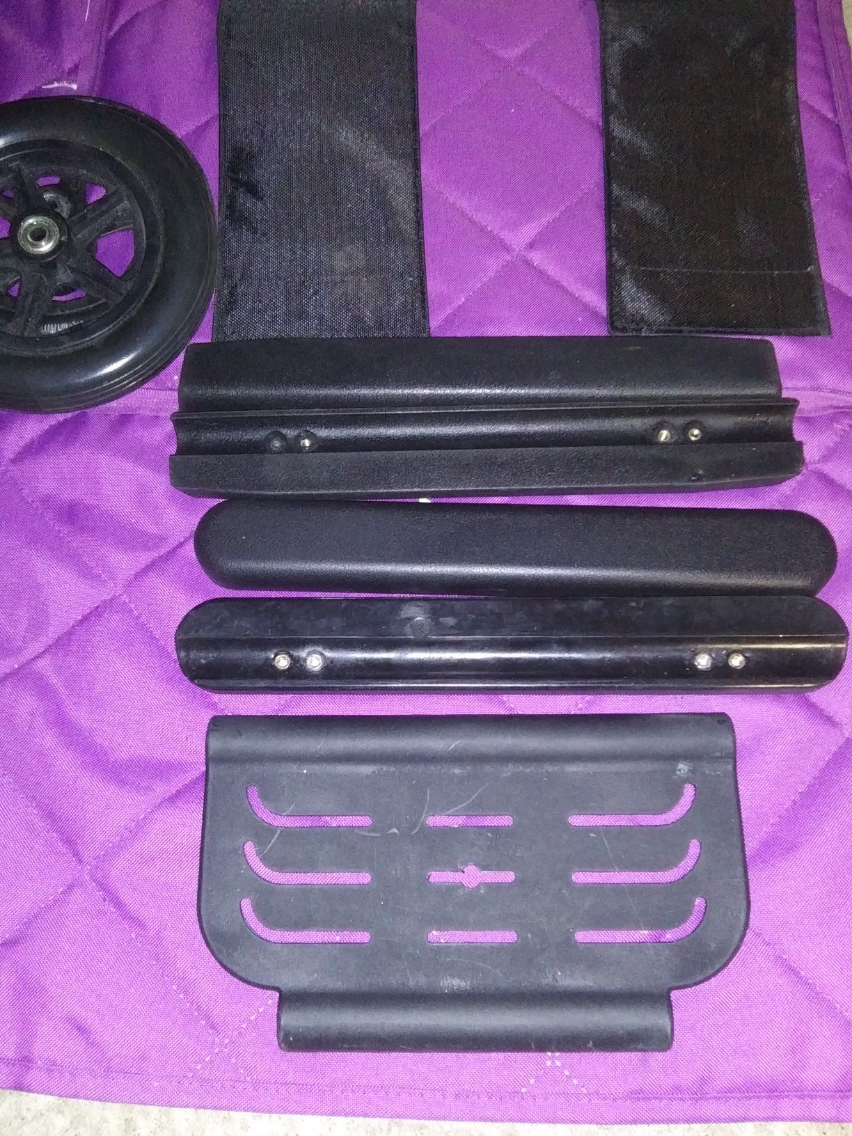 Air hawk power wheelchair parts like arm rest front or back wheels 3 set thin full length pad 2 sets of thick bottom and back of chair