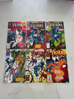 Marvel Lot Venom Lethal Protector #1-6 Full Set 1993 Venom & Spider-Man. Spine Ticks, Creasing FN