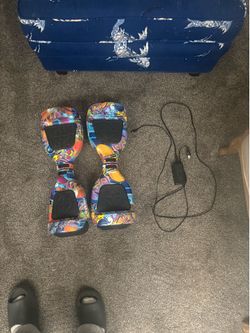 2 Hoverboards + Charger – Both Work Great – $200