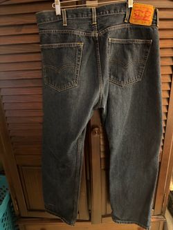 Levi's 505 Regular Fit Dark Wash Denim Jeans Men's Size 40 x 30