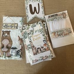 Woodland Theme Baby Shower Decorating 