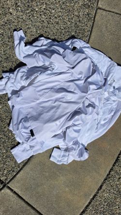8x long sleeve uniform white polos