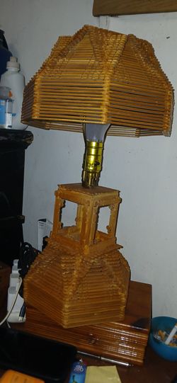 Tramp Art lamp
