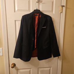 3 PC Black Suit Size 18 Youth