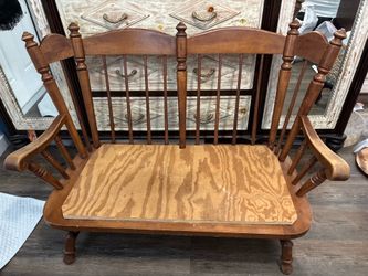 Beautiful antique rocking chair loveseat