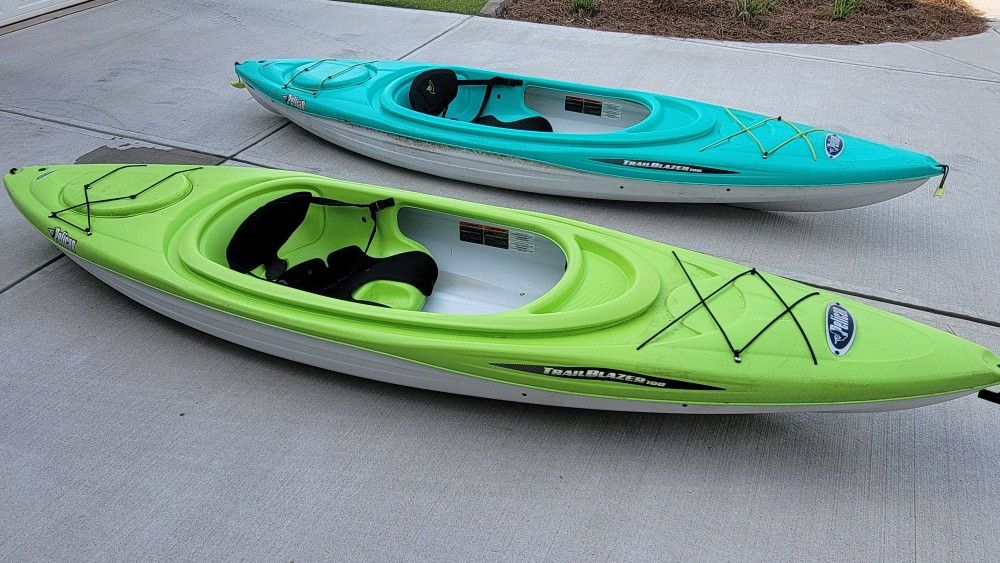 Two Pelican Brand Kayaks In Great Condition/Willing To Separate