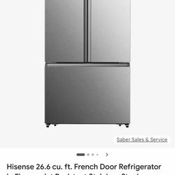 Stainless double door fridge