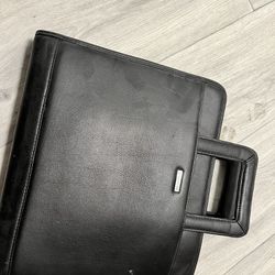 Franklin Covey Leather Folder Brief Case Bag New Portfolio