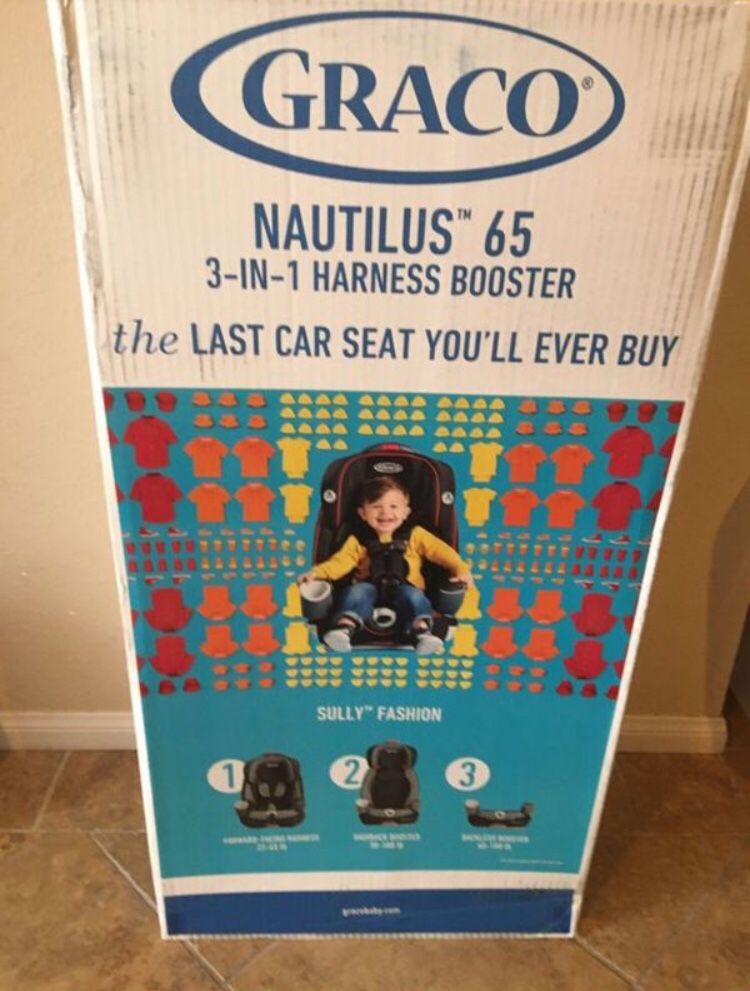 Graco Nautilus 65 3-in-1 Multi-Use Harness Booster Convertible Toddler Car Seat