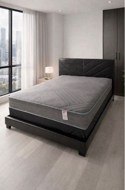 Queen mattress regular set with box spring ( 2pc brand new)