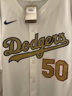 NWT: 2024 BETTS WS Championship Gold LA Dodgers jersey