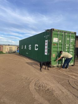 Tall 40' High Cube Container — Wind & Watertight Storage | Riverside Area Delivery