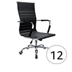 Devoko Office Desk Chair Mid Back Leather Height Adjustable Swivel...
