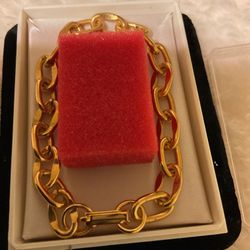 Gold Plated Link Bracelet 