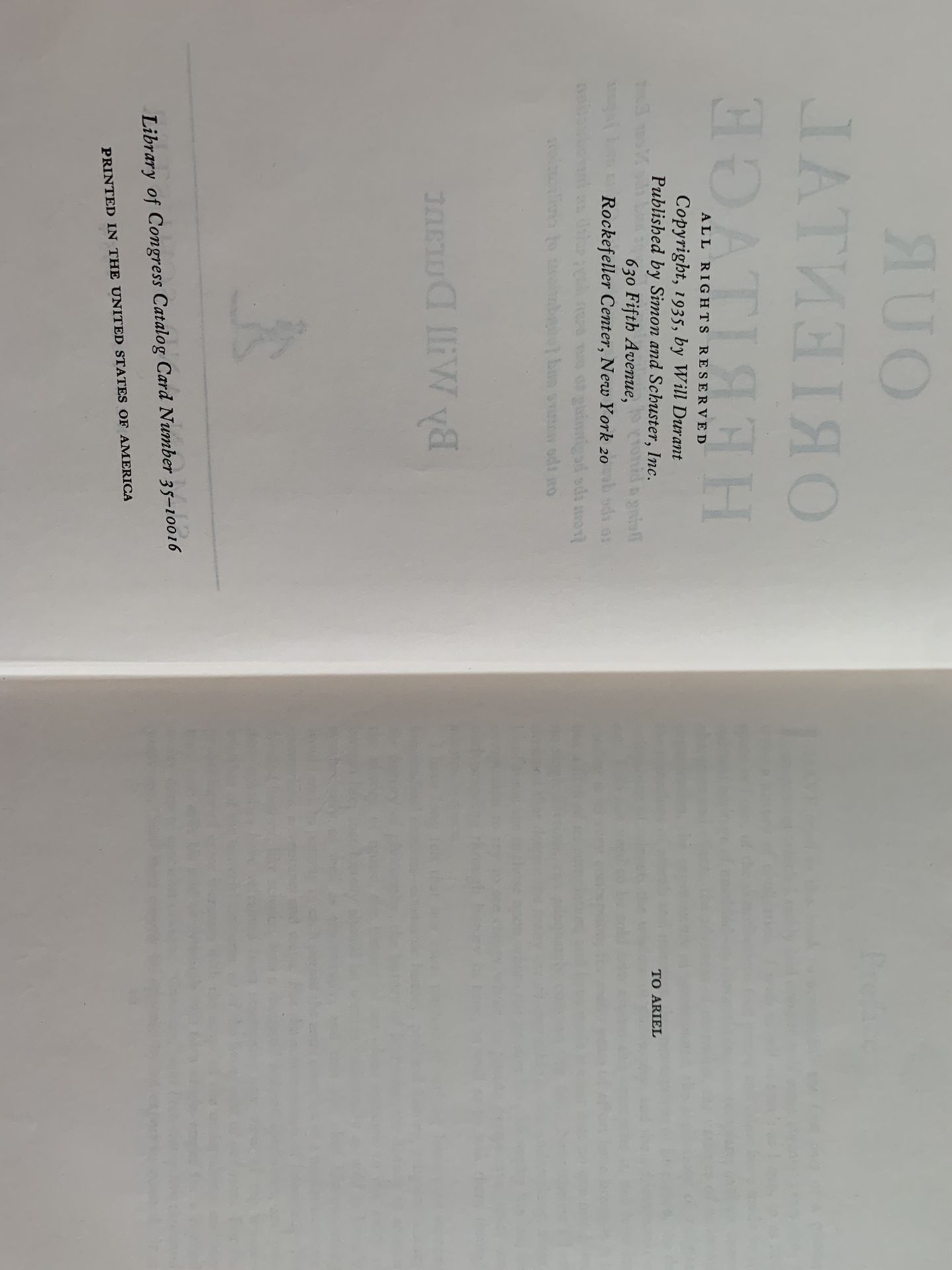 The Story Of Civilization, First Edition Set 1-6