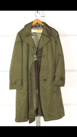 Korean War 1950s Army Trench Coat