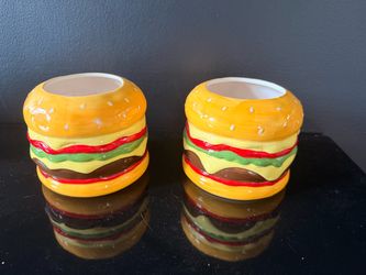 Hamburger Flower Pot, 2 pieces
