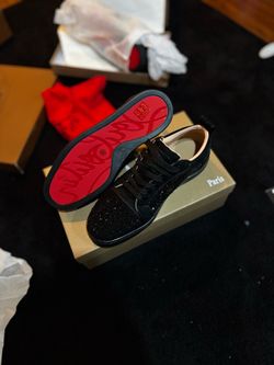 Christian Louboutin sparkly red bottoms (7,8,9M)