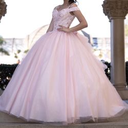 pink quince/sweet 16 dress size xs