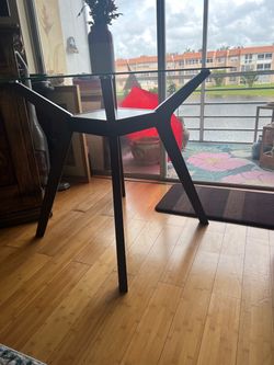 Counter  height wood  dinning table base