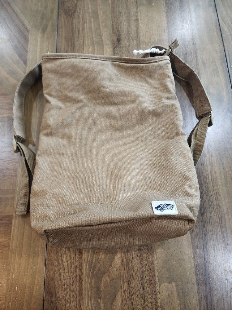 Vans Off The Wall Tan Backpack Travel Gym School Bag