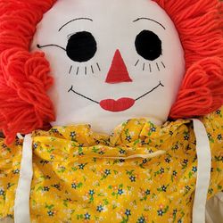  36"  Tall Raggedy Ann Doll 1970's