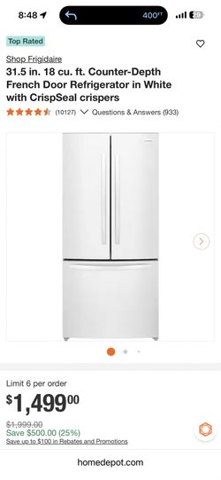 Frigidaire refrigerator moving sale