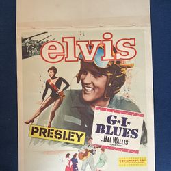 Vintage "Elvis Presley - G. I. Blues," 1960, color lithograph movie poster