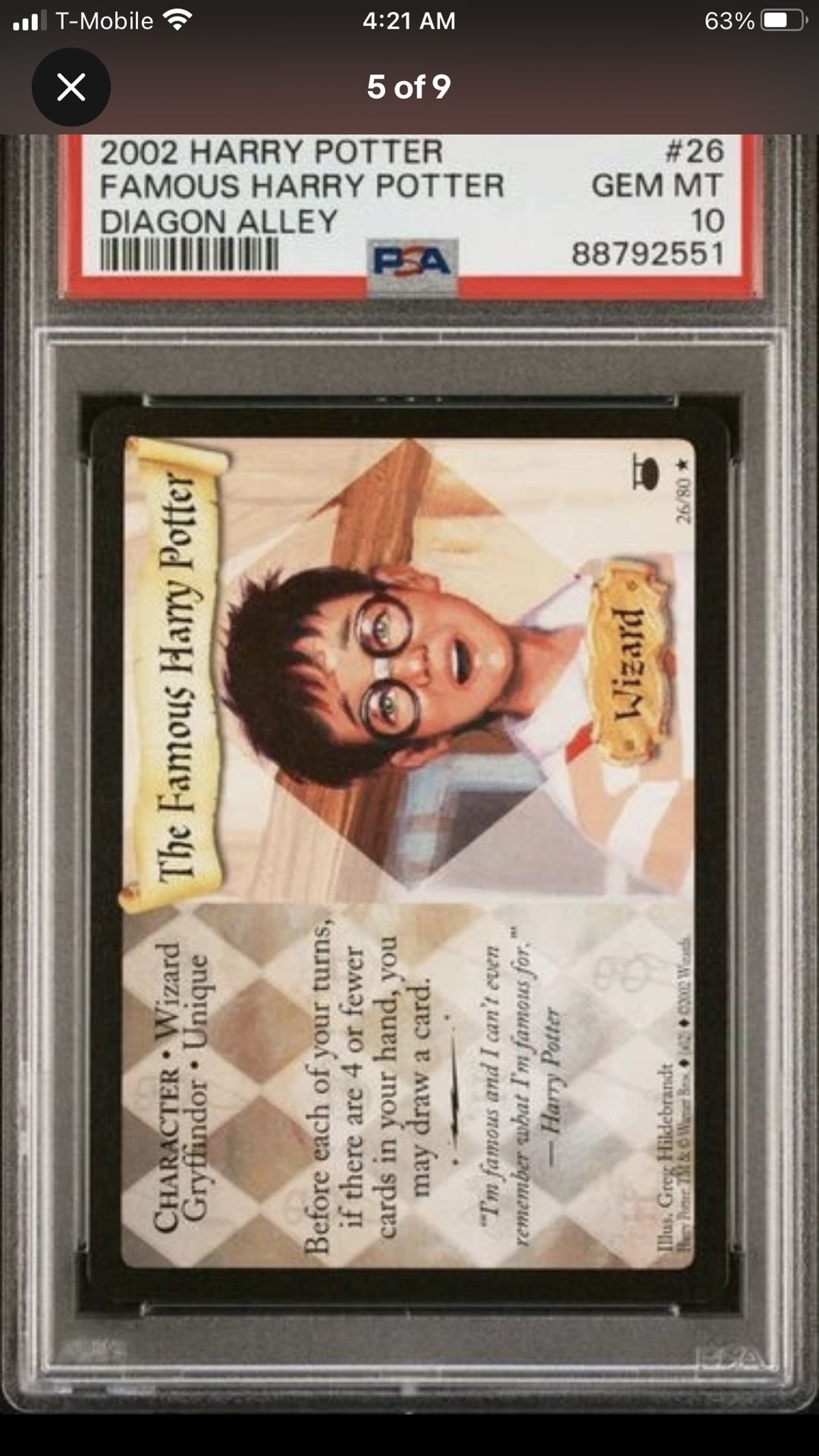rare harry potter trading cards Rare Harry Potter Trading Card Summons $40,000 at Auction