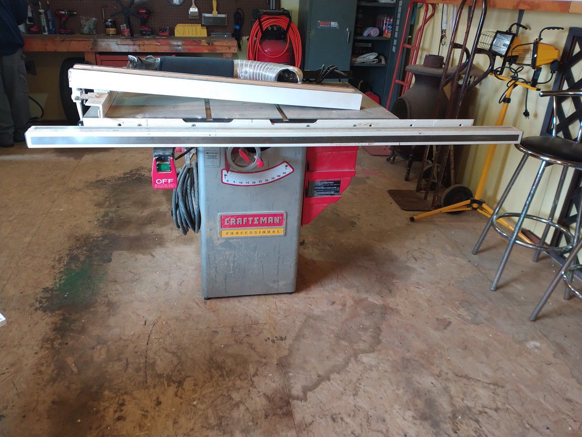 Craftsman Table Saw 10" Blade(Message Only  If Interested)