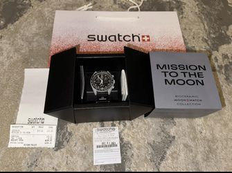 Omega X Swatch Mission To The Moon Moonswatch Watch + BAG 