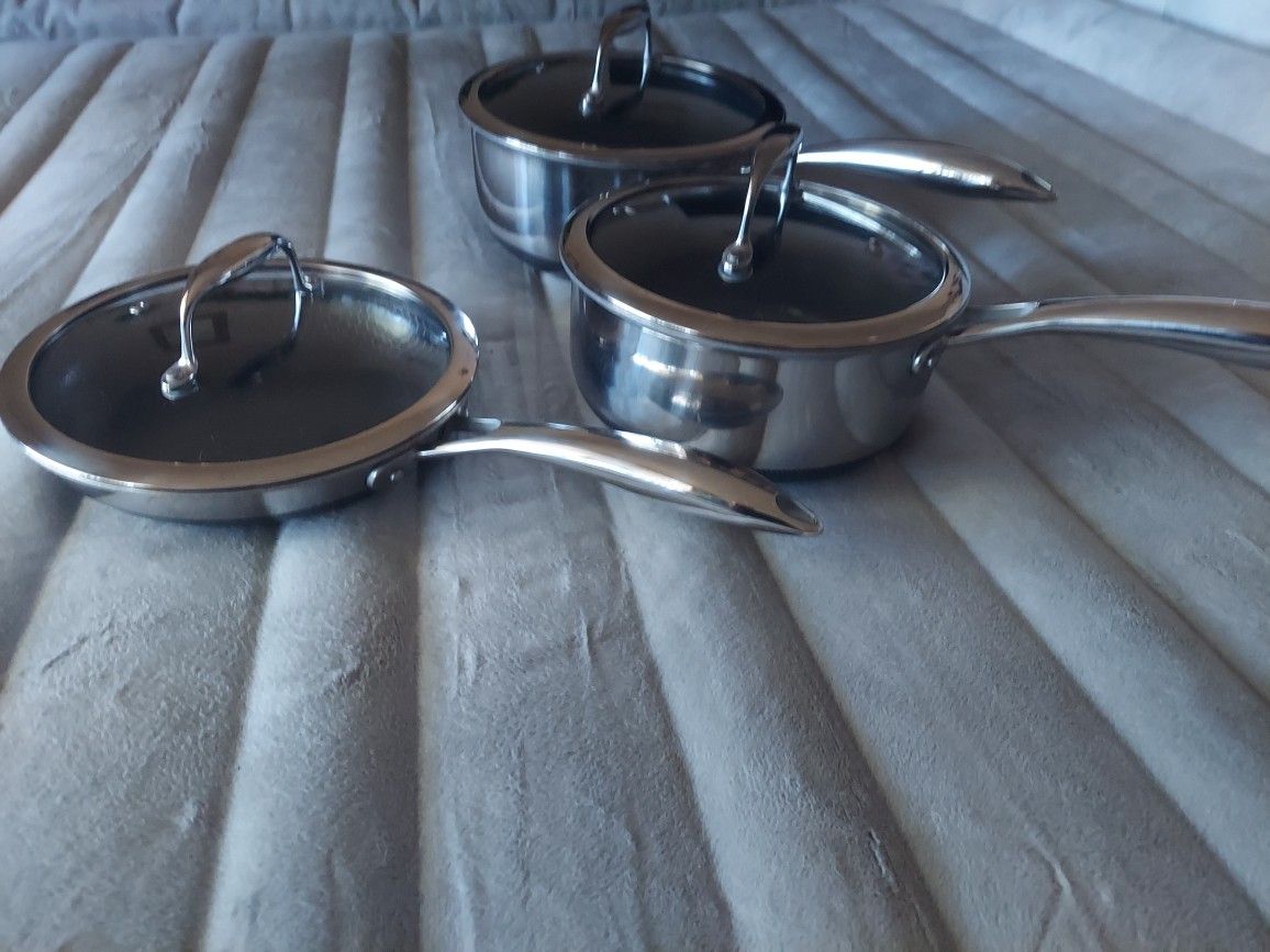 HexClad Stainless Steel Non-Stick, 6 Pcs Set, Oven Safe, Metal Utensils Safe, NEW, Great X-Mas Gift