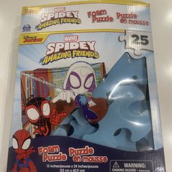 Marvel Spider-Man Spidey Amazing Friends Foam Puzzle, 25 Pieces