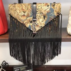 Yves Saint Laurent Lion Fringe Bag,  Rare, Like New!