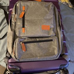 Backpack With Small Side Bag 