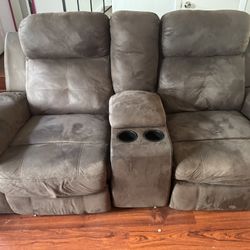 Brown Reclainer Sofa