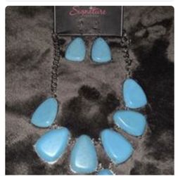 Necklace with matching earrings