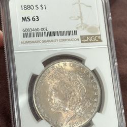 1880 S NGC MS63 Morgan Dollar