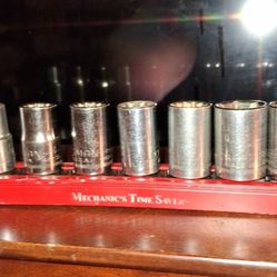 VINTAGE CRAFTSMAN 1/2 DRIVE 14PC METRIC SOCKET SET 30, 24-20, 17-10MM 