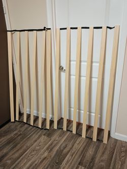 Horizontal Wooden Bunkie Board/Bed Slats, Queen (59.75"W), Beige, (12 Pieces)