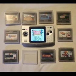 Neo Geo Pocket Color with 10 games