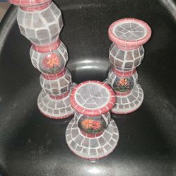 Mosaic Candle Holders